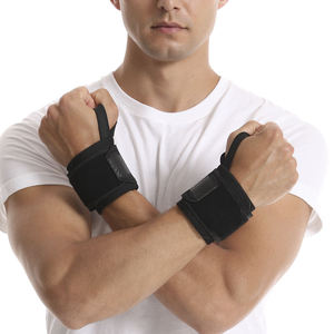 Attelles de poignet réglables pour la musculation estivale, en nylon double avec boucle pour le pouce, support de poignet en coton pour l'haltérophilie - Product Image 1