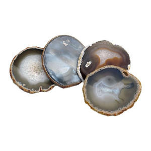 Premium Natural Metal & Resin Eco-friendly Durable Heat Resistant Table Coaster <b>Set</b> Decorative Drink Coasters for Living Room - Product Image 1