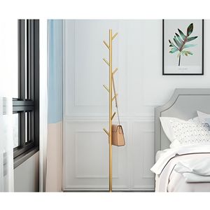 Golden Metal Freestanding Heavy-Duty Clothing Rack with Marble Base Multipurpose Coat <b>Stand</b> for Garments Bedroom <b>Hat</b> Hangers - Product Image 4