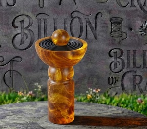 Vente en gros de brûleurs d'encens Oud de style nordique en résine marbrée, pour la maison, style Moyen-Orient - Product Image 3