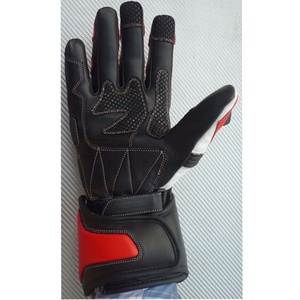 Leather Full <b>Finger</b> Touchscreen Compatible Waterproof Breathable Motorcycle/<b>Bike</b> Riding Gloves Hook Loop Closure Custom Logo - Product Image 2