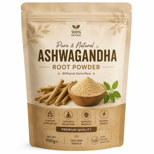 Poudre de racine d'Ashwagandha de qualité supérieure, extrait botanique finement moulé, poudre d'Ashwagandha de qualité constante et facile à mélanger - Product Image 1