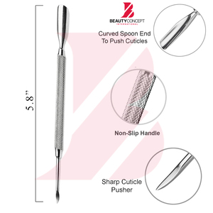Herramienta Profesional de Manicura y Pedicura, Cuchara de Acero Inoxidable para Empujar y Remover Cutículas, Limpiador de Uñas - Product Image 6