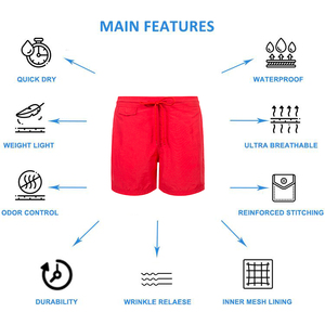 Pantalones Cortos de Playa Casuales y Elegantes para Hombre, 100% Poliéster, Logotipo Personalizado, Secado Rápido, Ecológicos, Ligeros, para Gimnasio, Fitness, Deportes al Aire Libre - Product Image 2