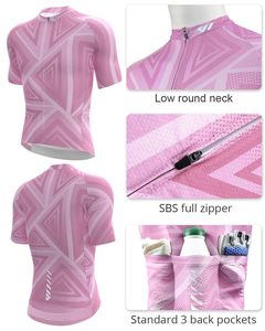 เสื้อจักรยานแขนสั้นผู้ชายแบบซิปเต็มตัวสำหรับปั่นจักรยานบนถนน  จำหน่ายส่ง - Product Image 3
