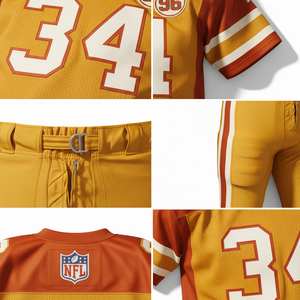 ชุดยูนิฟอร์มอเมริกันฟุตบอลแบบกำหนดเองจากผู้ผลิต หลายสี พร้อมเสื้อเจอร์ซีย์แบบซับลิเมชั่นและกางเกงฟุตบอลแบบมีแผ่นรองในตัว - Product Image 5