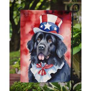 Terre-Neuve patriotique américain multicolore jardin drapeau boîte aux lettres décoratif cour drapeau bannière pour Patio oeuvre pour parterres de fleurs - Product Image 3