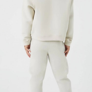 Conjunto de chándal con capucha para hombre, sudadera y pantalones de algodón de Color sólido, ropa deportiva informal para otoño, traje para correr, corte Regular, 2 piezas - Product Image 6