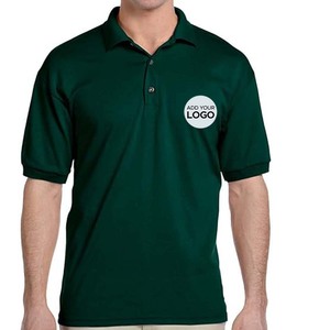 Camisetas de Golf de Alto Rendimiento, Tejido Sólido, 100% Algodón, Secado Rápido, Manga Corta, para Hombre - Product Image 3