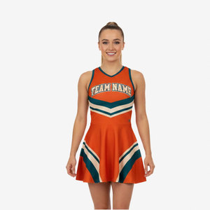 Nouveaux ensembles de jupes d'entraînement de cheerleading avec lettrage en strass, uniformes personnalisés, design par sublimation, vêtements de cheerleading pour femmes, tenue de cheerleading - Product Image 2