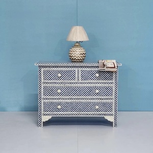 ILAHI's Bone Inlay <b>Drawer</b> Modern Design Agate Detailing <b>Storage</b> Portable Home Furniture - Product Image 4