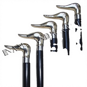 ไม้เท้าเดินด้ามเป็ดทำจากทองเหลืองโบราณไม้เท้าโบราณไม้เท้าและไม้เท้าดีไซน์เนอร์ - Product Image 1