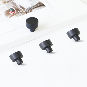 Custom Size Modern Minimalist Zinc Alloy Cylindrical Cabinetry <b>Handles</b> Matte Black <b>Knob</b> for Kitchen Bathroom <b>Furniture</b> - Product Image 3