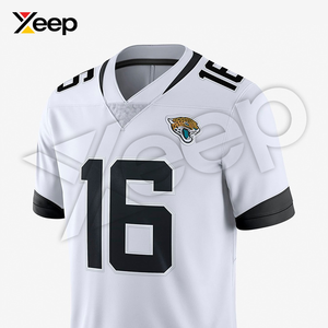 เสื้อฟุตบอลอเมริกัน XEEP รุ่นปรับแต่งได้ XC-AFU-20 สำหรับผู้ชาย เนื้อผ้าโพลีเอสเตอร์น้ำหนักเบา ระบายอากาศได้ดี พิมพ์ลายด้วยเทคโนโลยีฮีททรานเฟอร์ ประสิทธิภาพสูง - Product Image 3