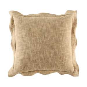 100% Cotton Scallop Woven Slub Cushion Covers Boho Decorative <b>Throw</b> <b>Pillow</b> Covers for Sofa Handmade Cotton Slub Scalloped - Product Image 4