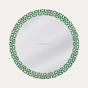 Modern Custom Shape and Design <b>Wall</b> <b>Hanging</b> <b>Mirror</b> Frame Bone and Resin Inlay for Decorative Use for Wedding and Bar Mitzvah - Product Image 3