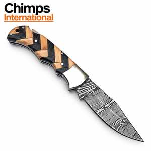 Cuchillo Plegable de Alta Calidad para Caza y Camping al Aire Libre con Mango de Madera Biselado, Cuchillo Táctico de Supervivencia al Aire Libre al por Mayor - Product Image 6