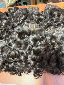 Funmi Hair Weft Bouncy Curly Double Drawn Human Hair Bundles - Product Image 3