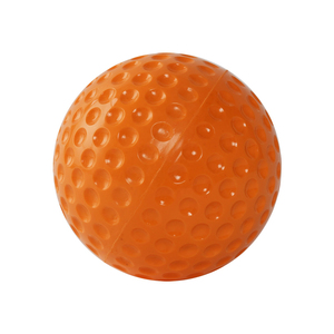 Machine à lancer des balles Orange Dimple avec logo personnalisé, balles de baseball, softball et cricket en PU rigide à fossettes, 12 pouces - Product Image 5