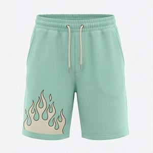 Shorts pour hommes de haute qualité, article très vendu pour l'été, 100% coton molletonné, logo imprimé DTF personnalisé, streetwear haut de gamme - Product Image 1