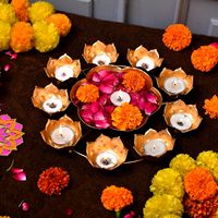 Mangkuk Urli Laris Manis Dekorasi Puja Rangoli Seni Modern Rumah Antik Dapat Disesuaikan Logam Kuningan Tahan Lama Harga Pabrik Diwali