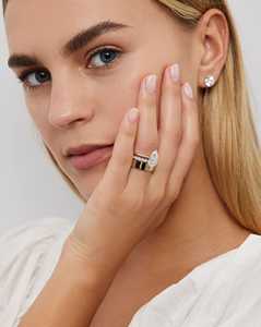 2.5mm Pave Round Lab Grown Diamond Half Full Eternity Stackable Band Wholesale 14K Solid Gold <b>Dainty</b> Wedding <b>Rings</b> Factory Price - Product Image 3