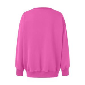 เสื้อสเวตเชิ้ตผู้หญิงทรงหลวม คอรูปทรงกลม ผ้าริบ 80% คอตตอน 20% โพลีเอสเตอร์รีไซเคิล ปลายแขนเสื้อแบบริบ - Product Image 6