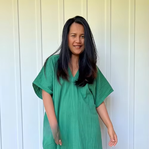 Factory Price Double Gauze Cotton <b>Maxi</b> Dress Loose Fit Summer Dress Breathable Boho Dress Side Slit Lounge Dress - Product Image 1