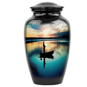 Urne en aluminium antirouille pour cendres humaines taille adulte - Urne funéraire en métal résistant à la corrosion - Vase commémoratif inaltérable pour funérailles - Product Image 5