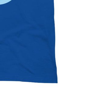 T-shirt unisexe bleu roi à motif, col rond, en coton doux, manches courtes, décontracté, mode quotidienne, streetwear - Product Image 6