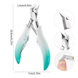 Sharp Toenail Ingrown Cuticle Nipper Nail Clipper Edge Cutter Scissor Nail Pliers Tool Dead Skin Remover Pedicure Manicure Tools - Product Image 6