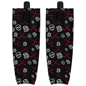 Wholesale Custom Printed Sublimated Grip Ice Hockey <b>Socks</b> Summer Moisture Wicking 100%<b>Polyester</b> Fabric Stretch Fit - Product Image 1