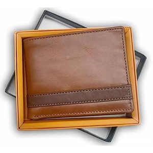 Cartera Delgada de Cuero Genuino para Hombre con Bloqueo RFID, Impermeable, de Gran Capacidad, con Bolsillo para Monedas - Product Image 5