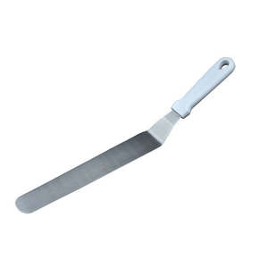 Spatule couteau angulaire robuste avec grande lame en acier et manche en plastique, outil durable pour étaler la crème et décorer les gâteaux - Product Image 2