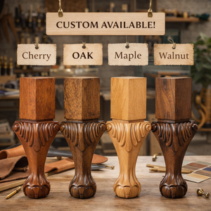 Luxury Carved Solid Wood Furniture Leg European Style <b>Sofa</b> Cabinet Table Feet Replacement High End Design - Product Image 3