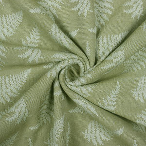 Tissu de table à motif de tissage Jacquard 150x220 cm Rectangle floral Style moderne VERT Fait à la main Fabricant indien Exportateur - Product Image 3