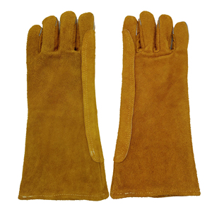 High Performance Cowhide Leather Anti Cut Liner Heat Resistant Tig Welding Safety <b>Gloves</b> Most Popular Long Cuff Welder <b>Gloves</b> - Product Image 6