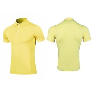 Solid Color Short Sleeve Knitted Polo Shirt Casual Wear - Product Image 3