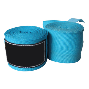 Vendas de boxeo de algodón morado con cierre de velcro para entrenamiento de artes marciales, diseño transpirable unisex - Product Image 4