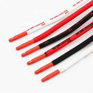 Lacets personnalisés durables en polyester tressé de 5 mm, cordons à embouts métalliques, cordons de serrage pour vêtements, revêtement torsadé à 3 brins haute ténacité - Product Image 5