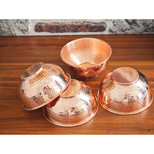 Tazón de Cobre Natural Clásico para Servir, Tazón para Ensalada de Estilo Mid-Century, Tazón Redondo Decorativo de Metal para Fines Decorativos - Product Image 6