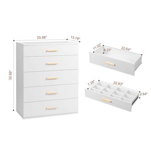 Comodino/Cassettiera a 3 cassetti illuminata a LED bianchi per camere da letto moderne - Product Image 3
