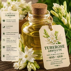 Huile Essentielle Absolue de Polianthes Tuberosa, Arôme Floral Naturel pour Cosmétiques, Soins Corporels, Diffuseur, Parfum, Marque Privée - Product Image 2