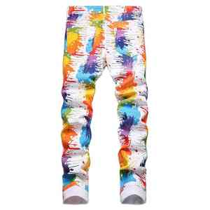 Experimente el estilo urbano moderno y la artesanía duradera con nuestra colección premium de pantalones vaqueros estampados. - Product Image 2