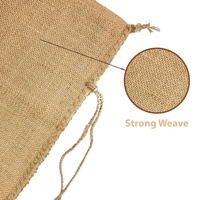 Sacs de sable en jute écologiques et robustes avec cordon de serrage, 14x27 pouces, en toile de jute biodégradable pour le contrôle des inondations et de l'érosion, marque LMC GLOBAL