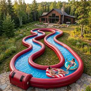 <span class=keywords><strong>Piscine</strong></span> gonflable géante Lazy River, parc aquatique de jardin, balles à bulles, <span class=keywords><strong>piscine</strong></span> gonflable extérieure avec jeux aquatiques <span class=keywords><strong>pour</strong></span> enfants et adultes - Product Image 5