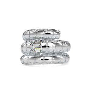 Classic Luxury 925 Sterling <b>Silver</b> <b>Emerald</b> Cut Solitaire Engagement Wedding Anniversary Gift For Her Moissanite <b>Ring</b> - Product Image 4