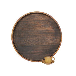 Fabricant et fournisseur en gros de plats, assiettes, plateaux de service en bois, sous-assiettes et plateaux ronds en bois pour aliments et fruits - Product Image 1