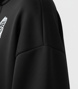 Nuevas sudaderas con capucha extragrandes con estampado de mariposas, estilo pullover con hombros caídos, nuevas sudaderas con capucha personalizadas OEM para hombre - Product Image 3