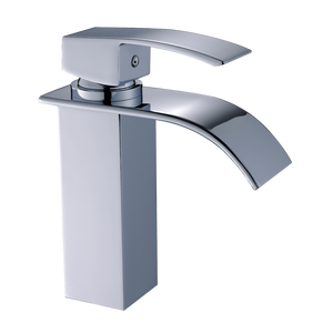 Rubinetto Moderno Monocomando Cromato per Bagno, Miscelatore Monoforo per Lavabo, Ideale per Arredi Bagno Moderni - Product Image 6